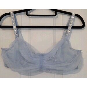 Victoria's Secret Dream Angels Twinkle bra glitter tulle & Crystal Straps - XL